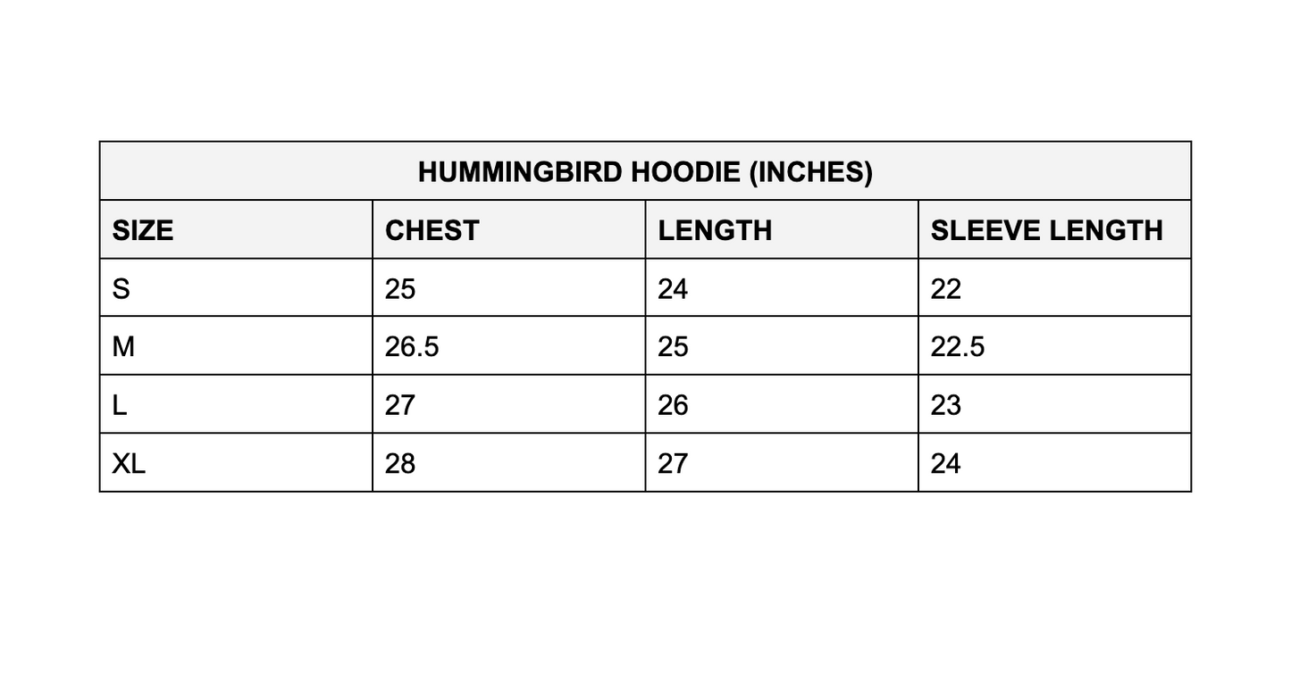 HUMMINGBIRD HOODIE