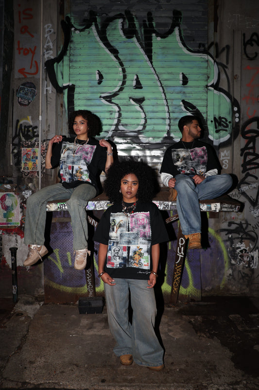 BLACK STAMP TEE