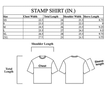 WHITE STAMP TEE