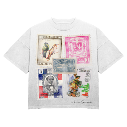 WHITE STAMP TEE