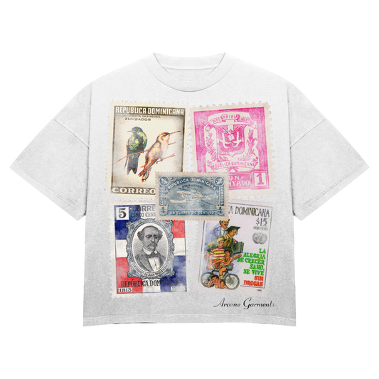 WHITE STAMP TEE